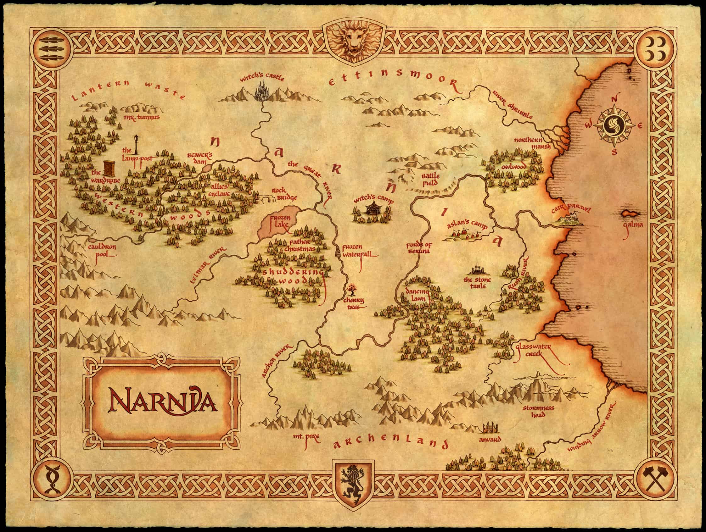 Narnia Map as graphic illustration image in Vector cliparts category at pixy.org Free image/jpeg, Resolution: 2244x1692, File size: 1Mb, Narnia Map as graphic illustration