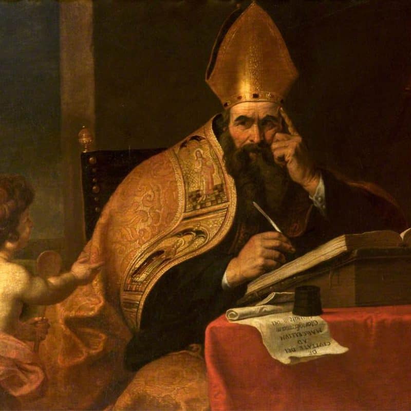 Seghers, Gerard; The Four Doctors of the Western Church: Saint Augustine of Hippo (354-430); National Trust, Kingston Lacy; http://www.artuk.org/artworks/the-four-doctors-of-the-western-church-saint-augustine-of-hippo-354430-100501